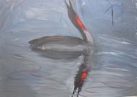 Paul Bloomer. Cry of the rain goose - in progress.