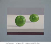 Two apples by Brian Henderson