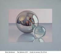 Two spheres by Brian Henderson
