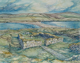 St Ninians Chapel water colour by Joyce Wark