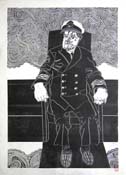 Ron Sandford - Old Master linocut