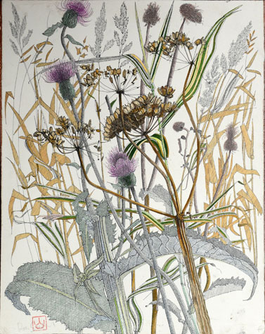 Thistles by Ron Sandford