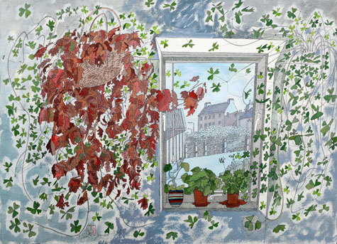 A Scalloway Window by Ron Sandford