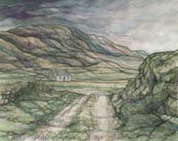 Joyce Wark. watercolour. Vestenor, Shetland