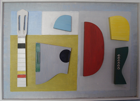 Ben Nicholson's guitar  - mixed media