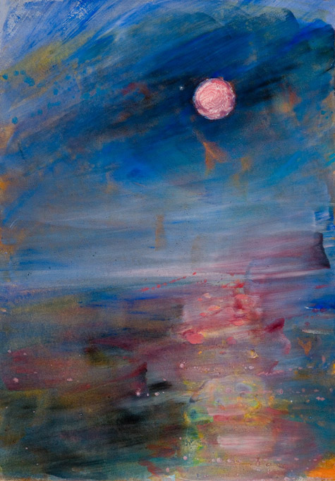 Paul Bloomer. Bigton Sunset 27. watercolor