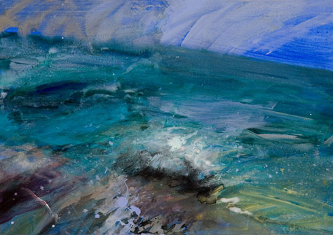 Paul Bloomer. Winter Sea Scatness. Shetland