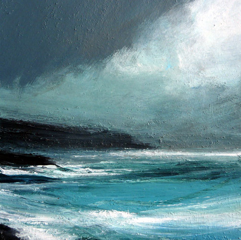 Vaila Fine Art Ruth Brownlee Rain Over Noness Shetland