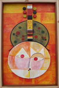 Mike McDonnell. Klee's guitar. Mixed media construction.